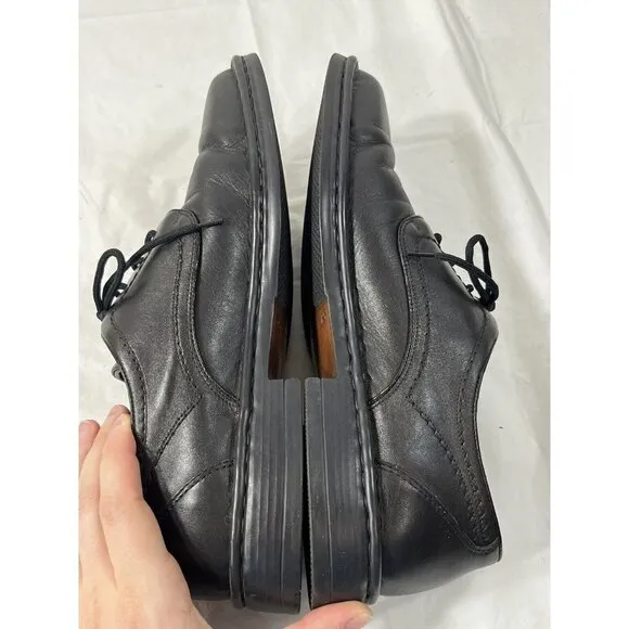 Joseph Seibel Men Black Leather Lace Up Oxford Comfort Shoes Size EU 45 size 12