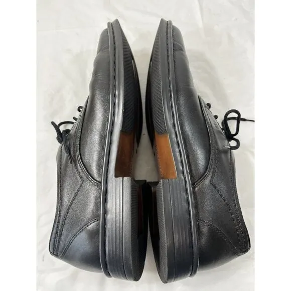Joseph Seibel Men Black Leather Lace Up Oxford Comfort Shoes Size EU 45 size 12
