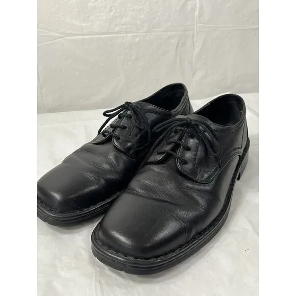 Joseph Seibel Men Black Leather Lace Up Oxford Comfort Shoes Size EU 45 size 12