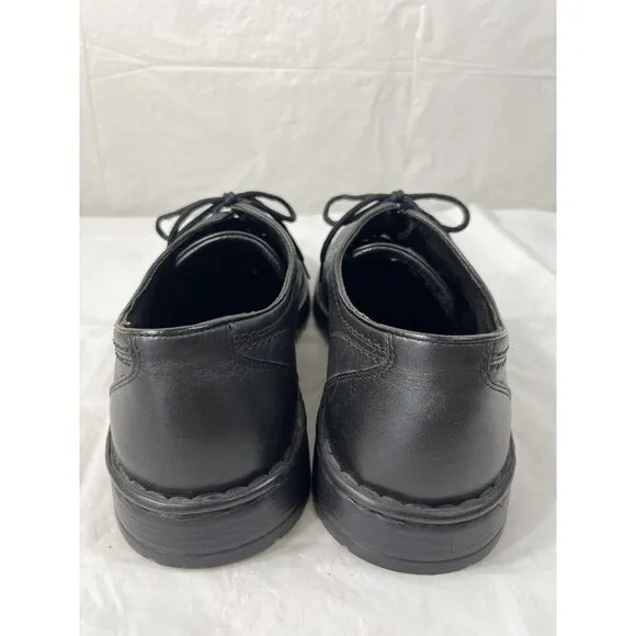 Joseph Seibel Men Black Leather Lace Up Oxford Comfort Shoes Size EU 45 size 12