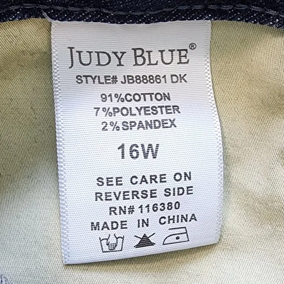 Judy Blue Jeans Hear Me Out Mid Rise Tummy Control Top Straight Leg
