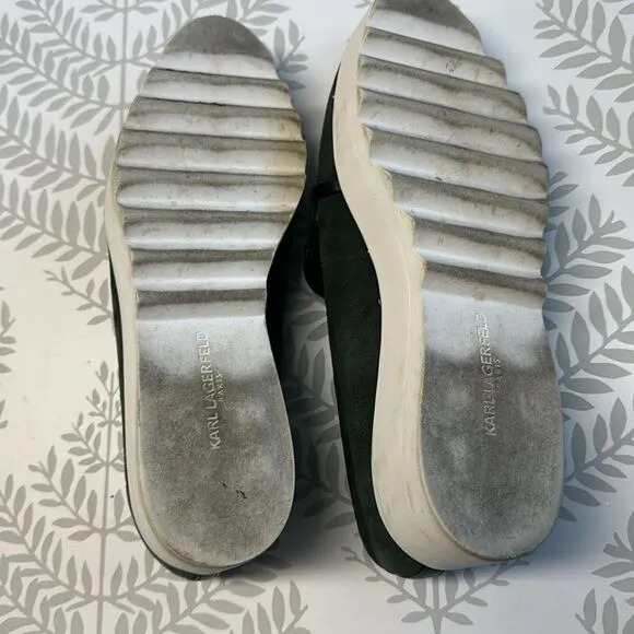KARL LAGERFELD Paris Women’s KATIE sneaker platform Shoes - 9.5