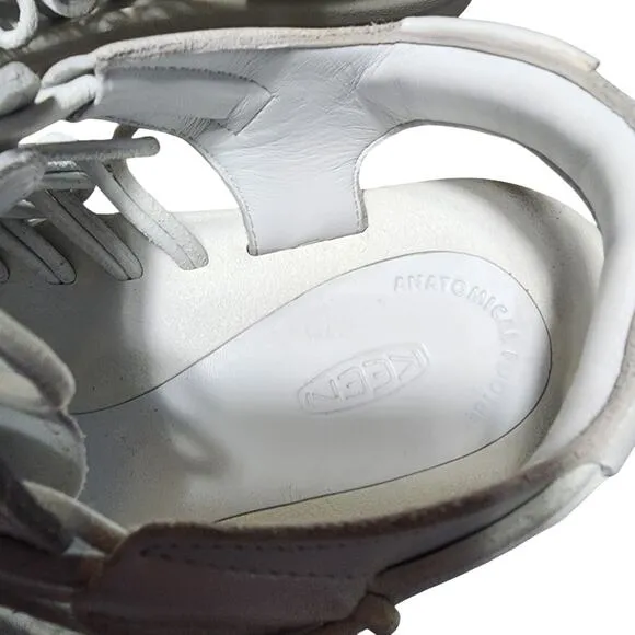 Keen Bungee Cord Eco Friendly Sneaker Sandals White Antimicrobial Contour Arch 8