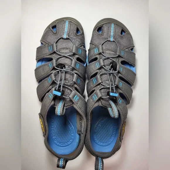 KEEN Clearwater CNX Multi-Sport Sandals Women's Size 9.5 Gray/Blue