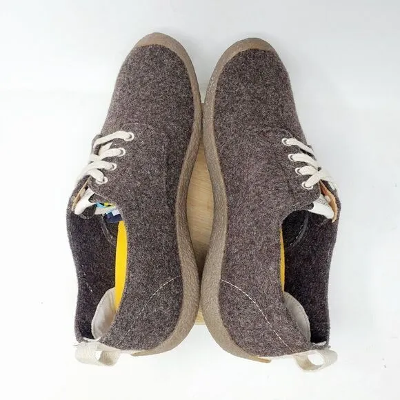KEEN Mosey Shoes Mens 11.5 Wool Derby Brown Lace Up Low Comfort Sneaker Moc