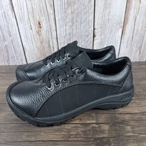 Keen Presidio Lace Up Black Magnet Comfort Shoes Women's Sz 7 (VGC)