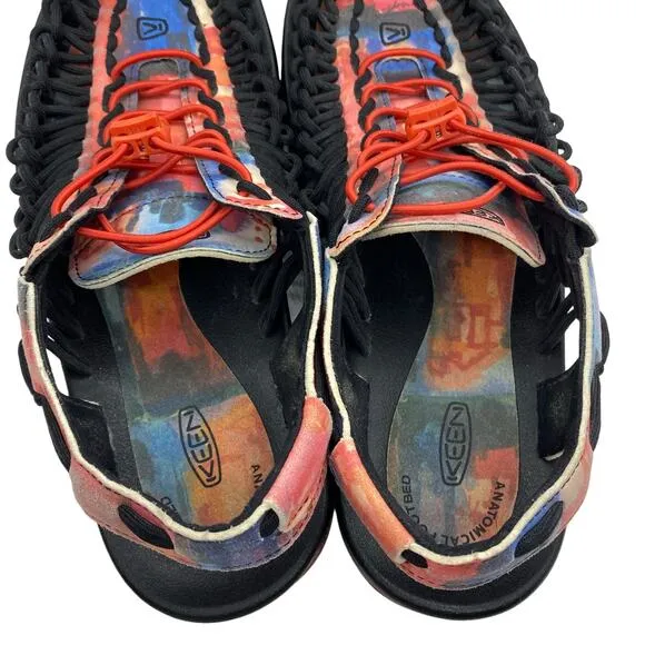 KEEN UNEEK Jerry Garcia Women’s Sandals New York at Night Tie Dye size 10.5