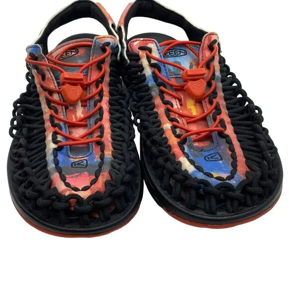 KEEN UNEEK Jerry Garcia Women’s Sandals New York at Night Tie Dye size 10.5