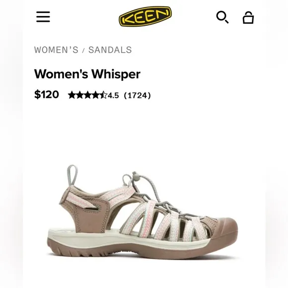 Keen Whisper Hiking Sandals