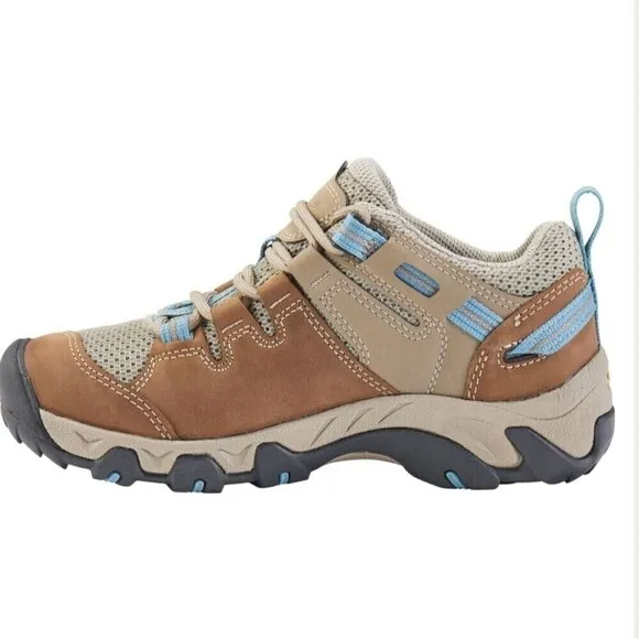 Keen Women's Size 6 Brindle Deep Sea Detroit Low Steel Toe Sneakers NEW Hiking