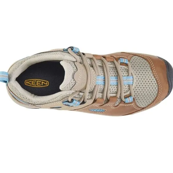 Keen Women's Size 6 Brindle Deep Sea Detroit Low Steel Toe Sneakers NEW Hiking