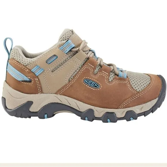 Keen Women's Size 6 Brindle Deep Sea Detroit Low Steel Toe Sneakers NEW Hiking