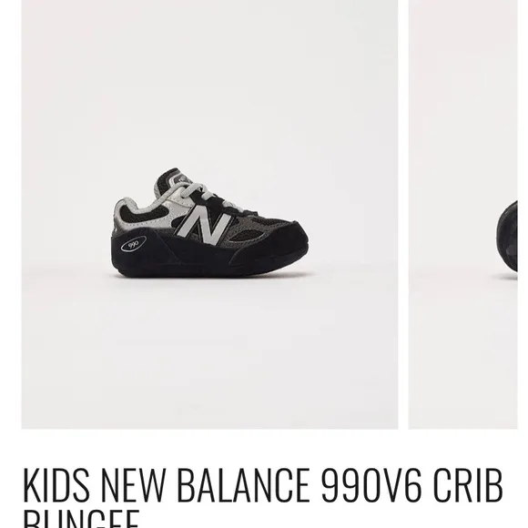 Kids' New Balance Sneakers - Gray and Black