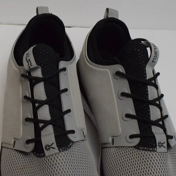 KURU Men's Atom Cloud Running Athletic Sneakers Orthotic Gray/Black/White - 13.5