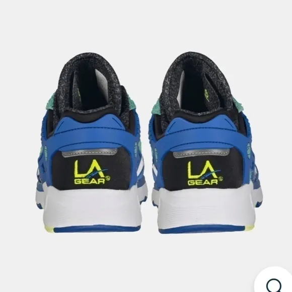 LA Gear Men’s Catapult Sneakers in Blue x Green