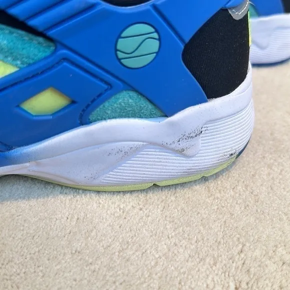 LA Gear Men’s Catapult Sneakers in Blue x Green