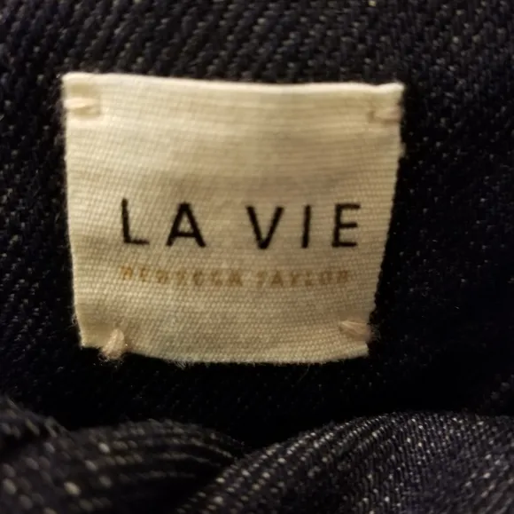 La Vie Rebecca Taylor High Waist Tapered Ankle Jean 25/26