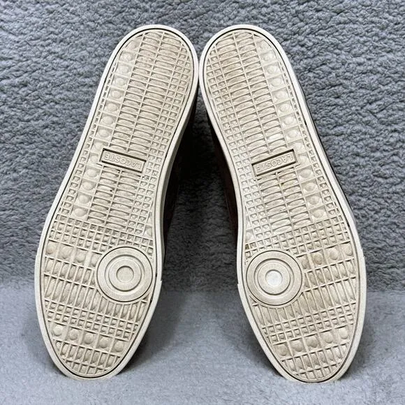 Lacoste Crosier Sail Mid Mens Size 10.5 Sneakers Shoes Brown Suede Comfort