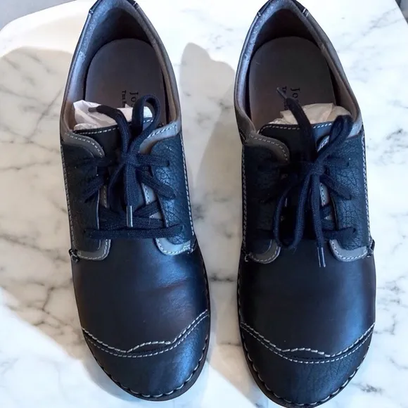 Leather Women’s Work Shoes Comfort Quality Black 6.5