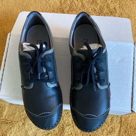Leather Women’s Work Shoes Comfort Quality Black 6.5