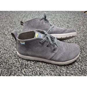 Lems Mens Size 11.5 Women 13 Chukka Corduroy Boots‎ Gray Ankle Comfort Shoes