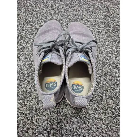 Lems Mens Size 11.5 Women 13 Chukka Corduroy Boots‎ Gray Ankle Comfort Shoes