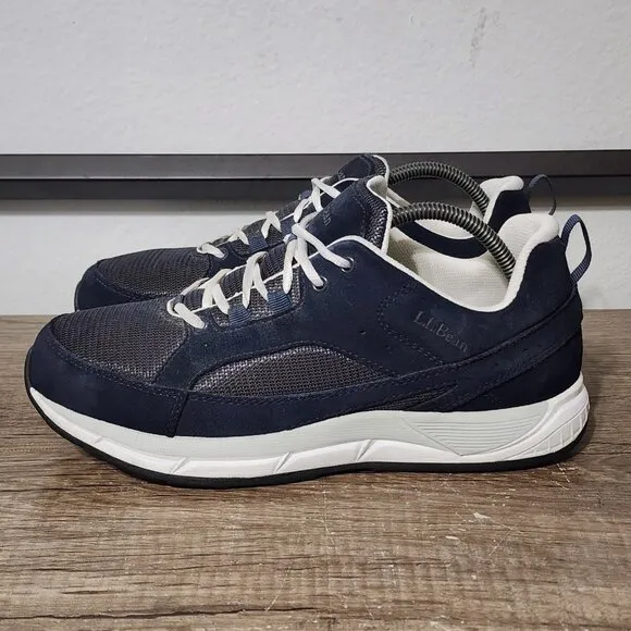 LL Bean Comfort Walking Shoes Size 9.5 Wode Blue