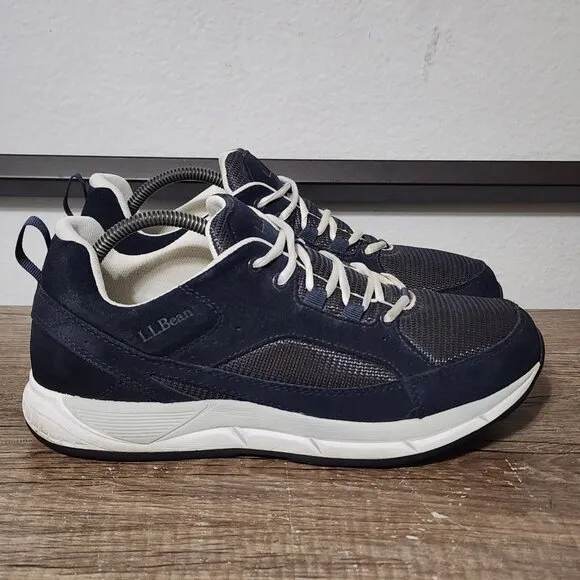 LL Bean Comfort Walking Shoes Size 9.5 Wode Blue