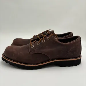 L.L. Bean Men’s 12 Brown Leather Bucksport Low Dark Cocoa Plain Toe Shoes
