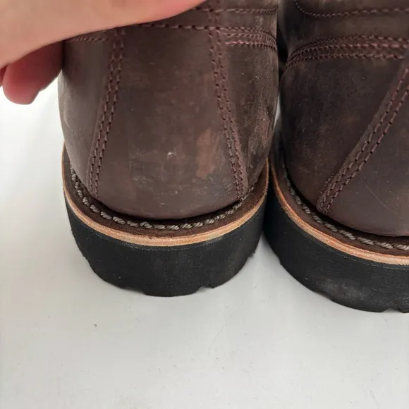 L.L. Bean Men’s 12 Brown Leather Bucksport Low Dark Cocoa Plain Toe Shoes
