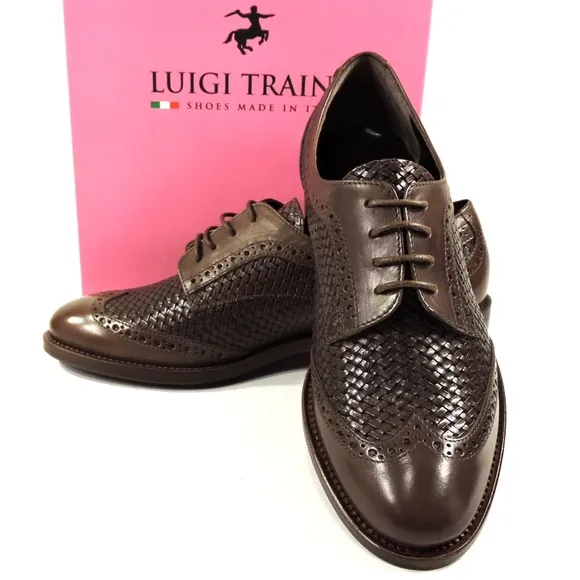LUIGI TRAINI 🇮🇹 LEATHER COMFORT OXFORD SHOES