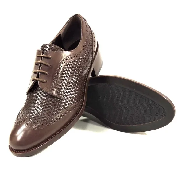 LUIGI TRAINI 🇮🇹 LEATHER COMFORT OXFORD SHOES