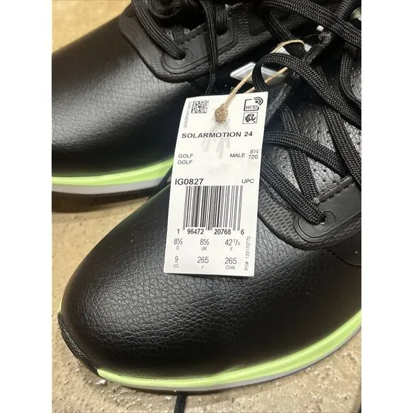 M 13 adidas Solarmotion Spikeless Lightstrike 24 Golf‎ Shoes IG0827 Black