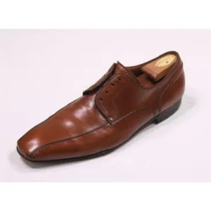 Magnanni British Tan Brown Bicycle Toe Derby Oxford Leather Dress Shoes US 13