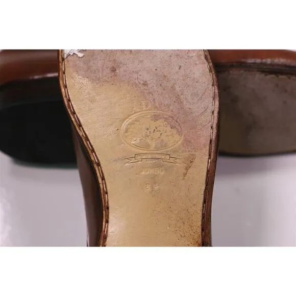 Magnanni British Tan Brown Bicycle Toe Derby Oxford Leather Dress Shoes US 13