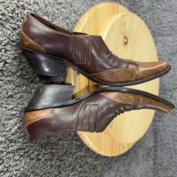 Matisse Vintage Western Boots Womens Size 8.5 Leather Pointed Toe Made in Brazil
