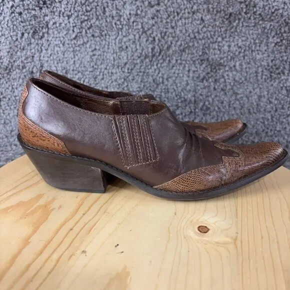Matisse Vintage Western Boots Womens Size 8.5 Leather Pointed Toe Made in Brazil