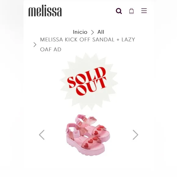 🩷Melissa X Lazy OAF heart Platform Sandals jelly barbie Pink rare to find