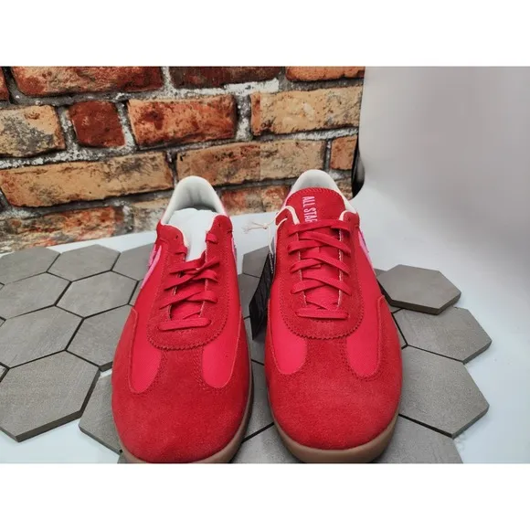 Men Sz 12 Converse Run Star Trainer Low Top Red Valentine's Day A10371C Pink