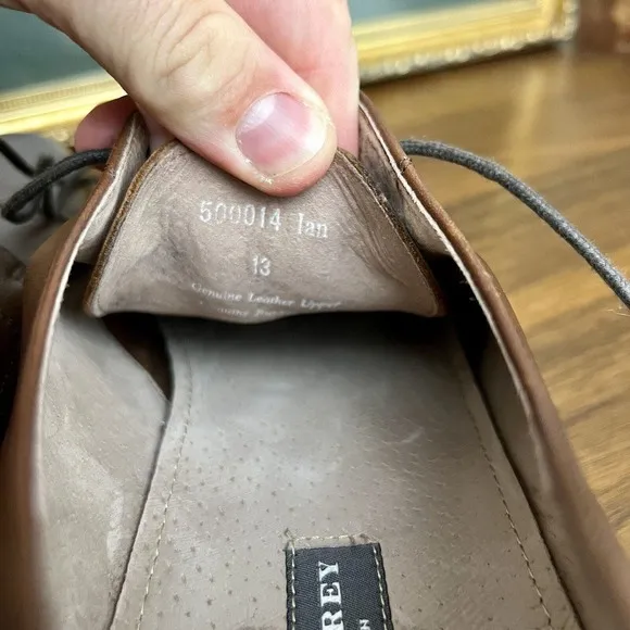 Mens ASTON GREY Ian Cap Toe Oxford Chestnut sz 13