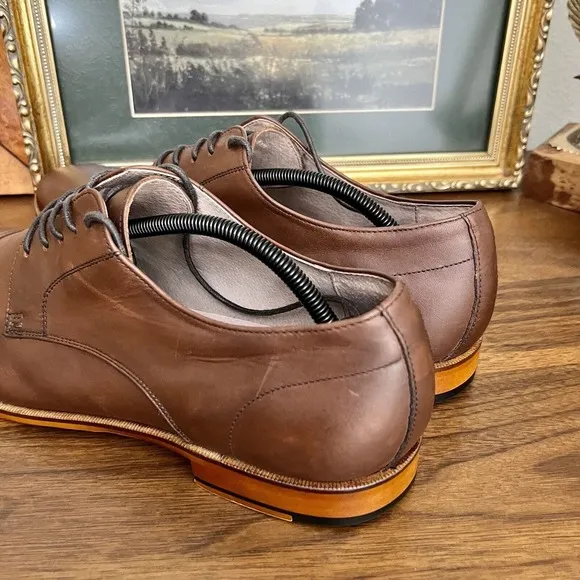 Mens ASTON GREY Ian Cap Toe Oxford Chestnut sz 13