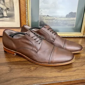 Mens ASTON GREY Ian Cap Toe Oxford Chestnut sz 13