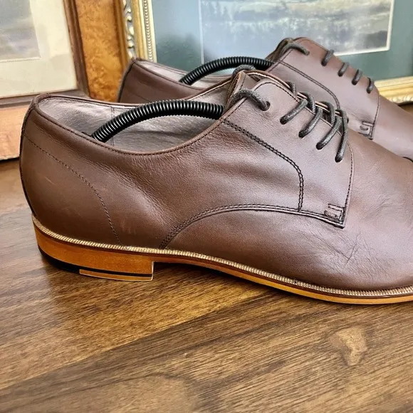 Mens ASTON GREY Ian Cap Toe Oxford Chestnut sz 13