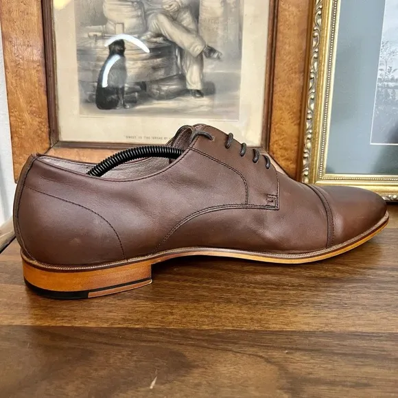 Mens ASTON GREY Ian Cap Toe Oxford Chestnut sz 13