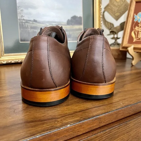 Mens ASTON GREY Ian Cap Toe Oxford Chestnut sz 13