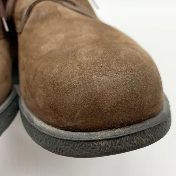 Men’s Auth Tod’s Derby Oxford Lace Up Brown Suede Lace Up Shoes Size 8
