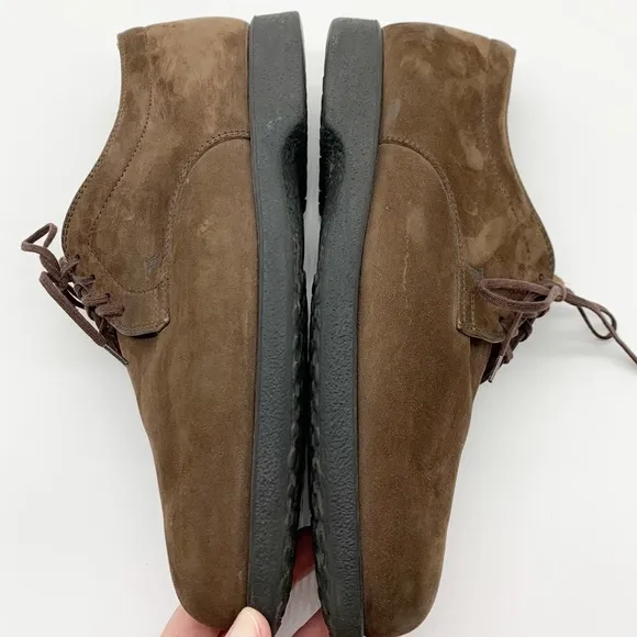 Men’s Auth Tod’s Derby Oxford Lace Up Brown Suede Lace Up Shoes Size 8