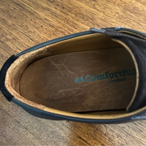 Mens blue Comfortfusse Leather Ozi Sneakers size 44 (11) with Arch Suppo…