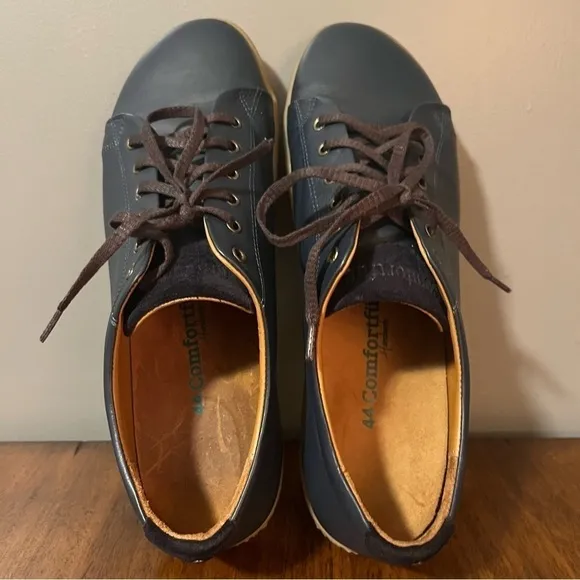 Mens blue Comfortfusse Leather Ozi Sneakers size 44 (11) with Arch Suppo…