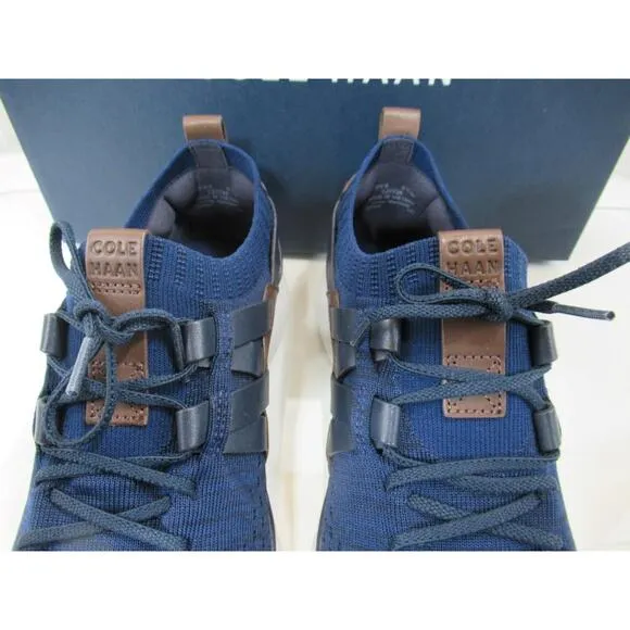 Men's Cole Haan Grand Motion Woven Stitchlite Sneakers Shoes Navy Ink Size 8.5